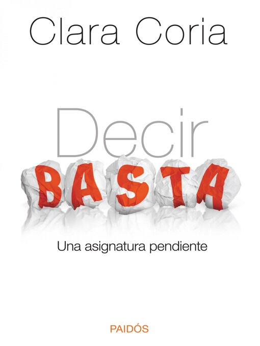 Title details for Decir basta by Clara Coria - Wait list